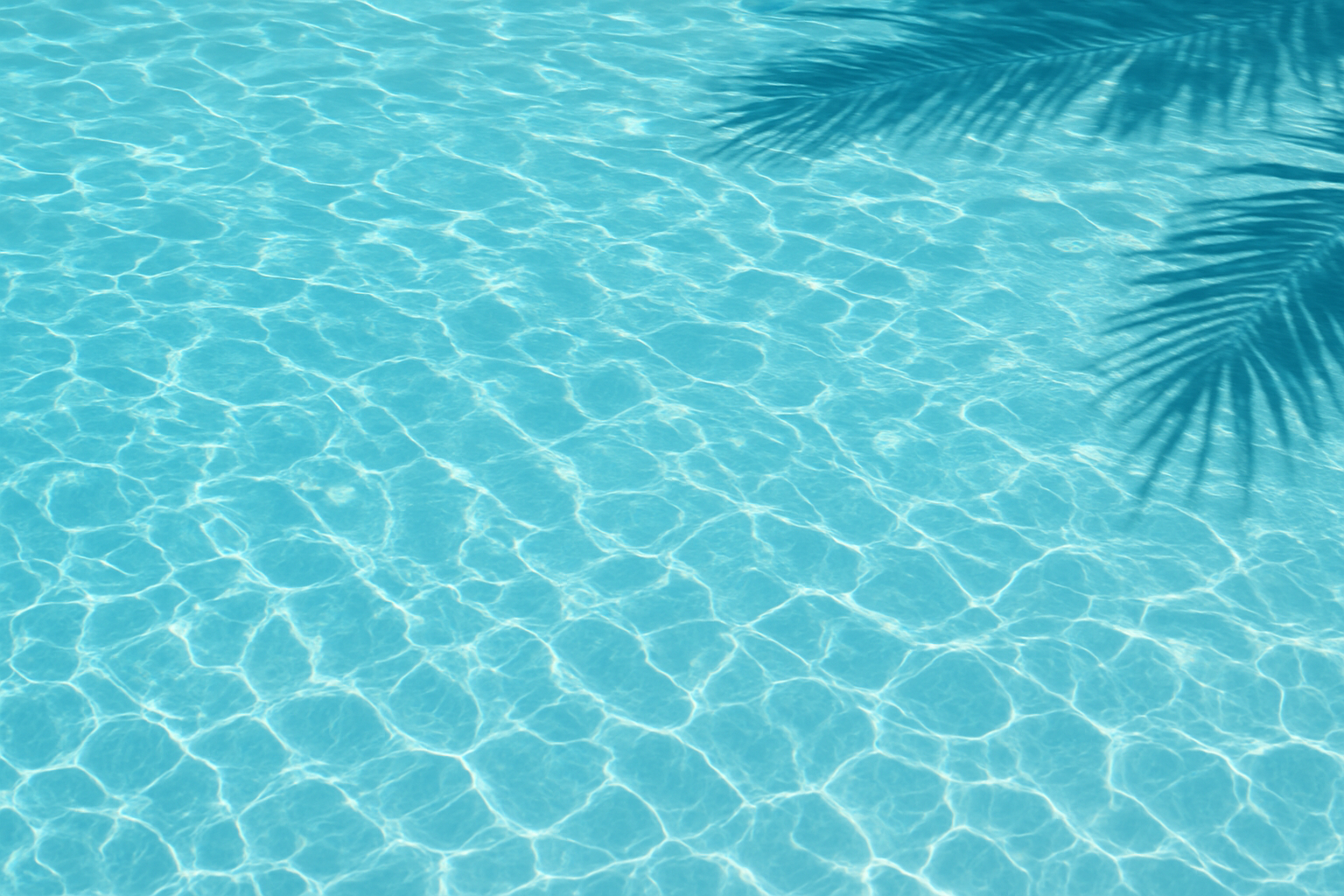 Clear turquoise pool water in Florida summer sunlight, symbolizing well-maintained pools after expert pool repair Florida summer services to prevent leaks, cracks, and equipment issues.